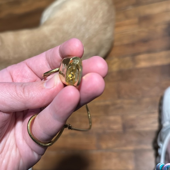 Louis Vuitton #317 lock and key w/chain - Picture 3 of 4